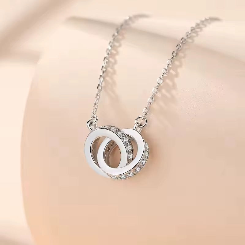BUY 1 GET 1 FREE ! Diamond Moissanite Gold vermeil Necklace N00002