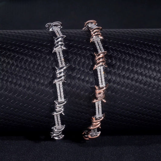 Diamond Moissanite Gold vermeil Bracelet B00062