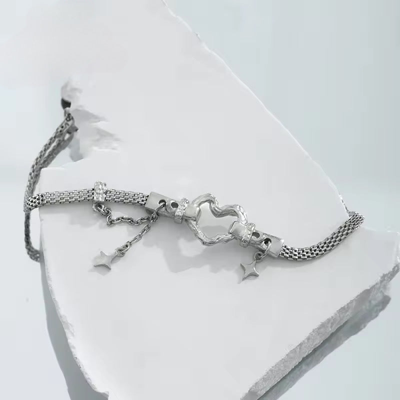 BUY 1 GET 1 FREE ! S925 Silver Bracelet B00078