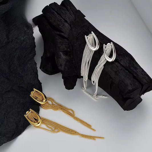 BUY 1 GET 1 FREE ! S925 Silver 18K gold plated Earrings E00059