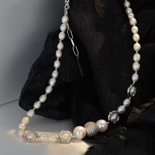 BUY 1 GET 1 FREE ! Gold vermeil Pearl Neckace N00057