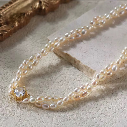 14k Gold Pearl Necklace N00067