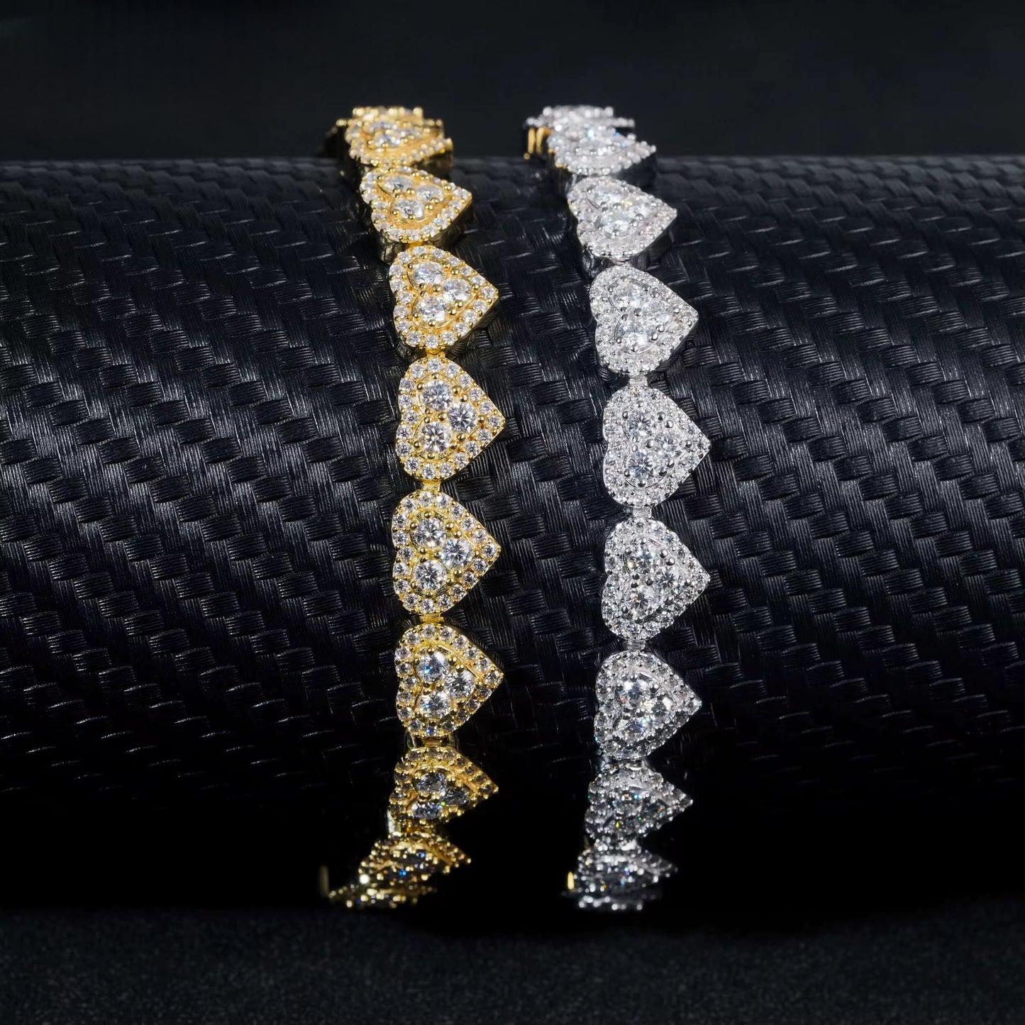 Diamond Moissanite Gold vermeil Bracelet B00063