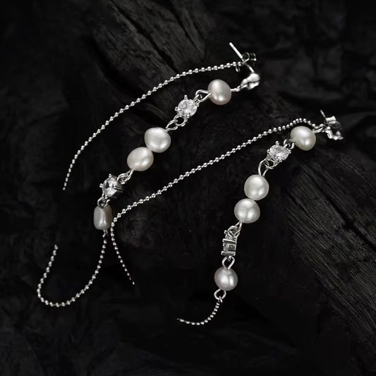 BUY 1 GET 1 FREE ! S925 Silver Pearls Earrings E00068