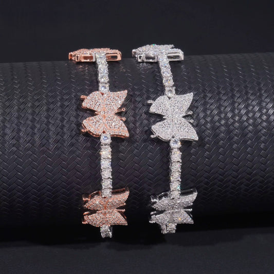 Diamond Moissanite Gold vermeil Bracelet B00061