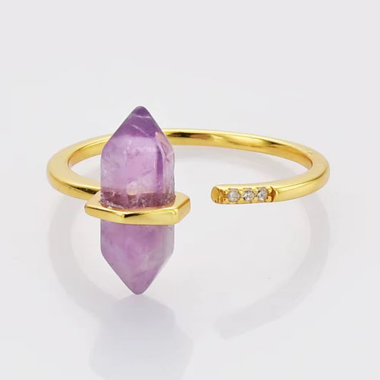 BUY 1 GET 4 FREE ! S925 Silver Amethyst Ring R00216