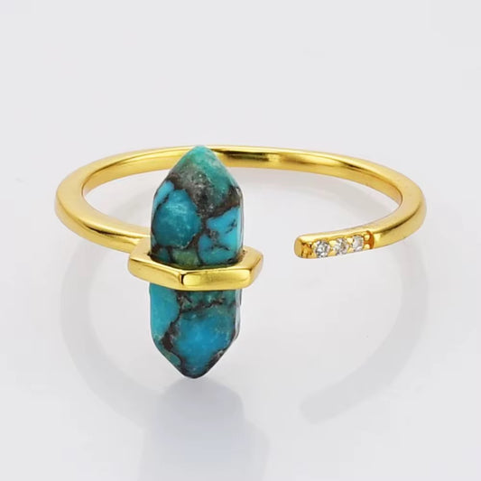 BUY 1 GET 4 FREE ! S925 Silver Turquoise Ring R00218