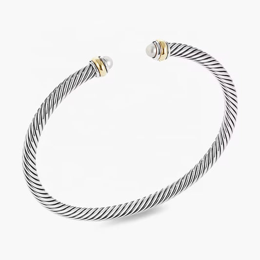 BUY 1 GET 1 FREE ! S925 Silver Pearl Bracelet B00111