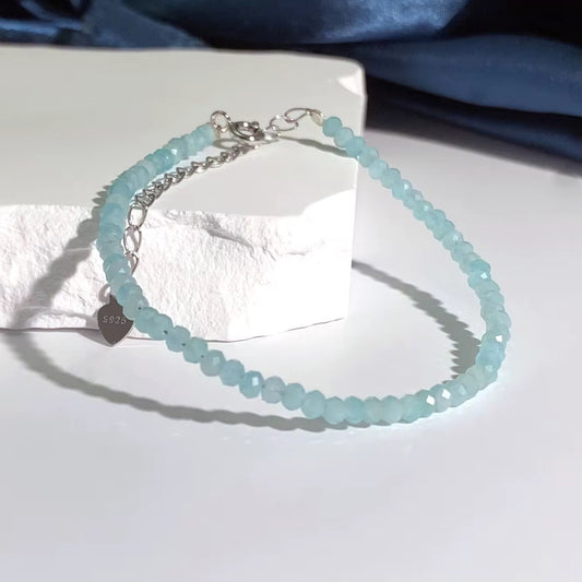 BUY 1 GET 1 FREE ! S925 Silver Amazonite Bracelet B00131