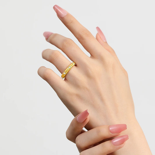 5D Diamond Moissantine 18K Gold ring R00004