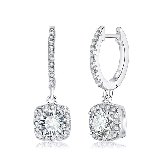 1 Carat Diamond Moissanite Gold vermeil Earrings E00006