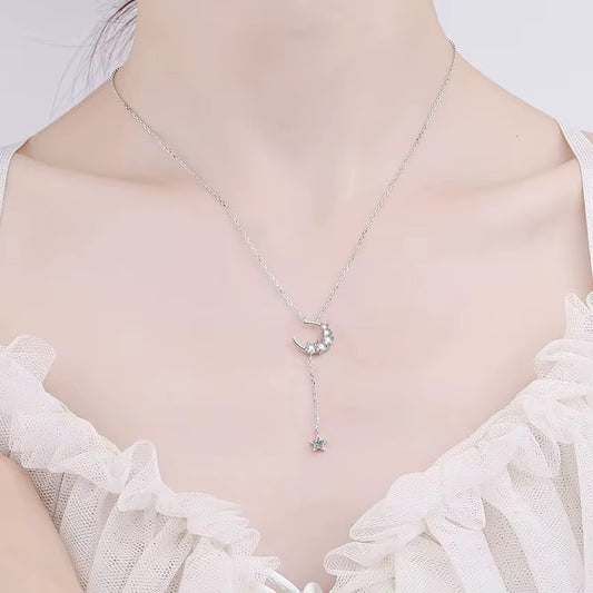 BUY 1 GET 1 FREE ! Diamond Moissanite Silver Necklace N00009