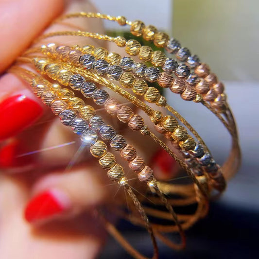 BUY 1 GET 1 FREE ! AU750 18K Gold Bracelet B00043