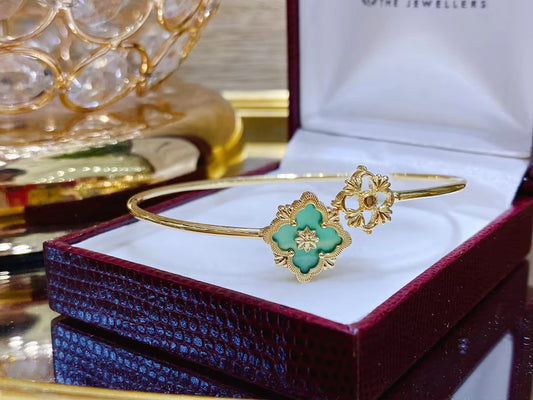 BUY 1 GET 1 FREE ! 18K Solid Gold Bracelet B00047