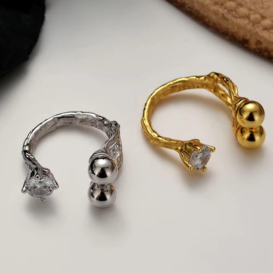 BUY 1 GET 1 FREE ! Gold vermeil Ring R00062