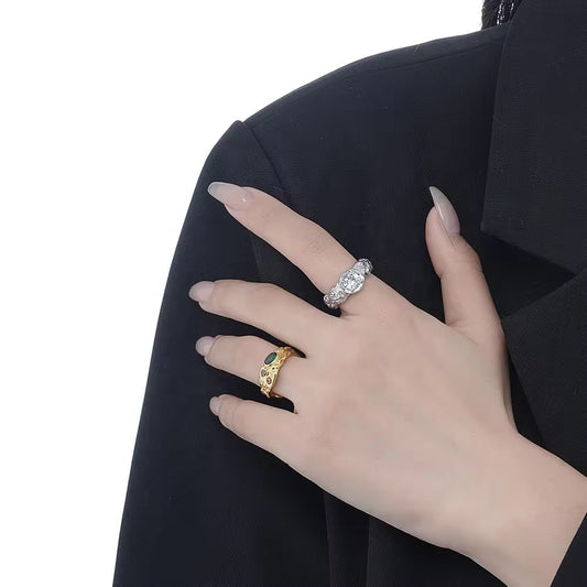 BUY 1 GET 1 FREE ! Gold vermeil Ring R00063