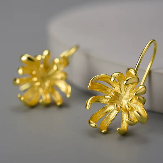 S925 Silver 18K gold plated Earrings E00038